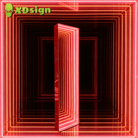 XDSIGN Enseigne LED Halloween personnalisable rapide, lettres 3D en acrylique semi-transparent, étanche, pour décoration automobile et publicité