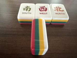 Custom Portable Acrylic Engraved Mahjong Tiles Set with <b>Folding</b> <b>Legs</b> Journey West Pattern Modern Luxury <b>Table</b> Game Pieces - Product Image 2