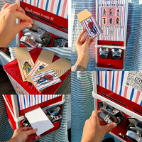 Mini distributeur de cartes de bureau à monnayeur, machine à autocollants de tatouage, équipement commercial de vente au détail en libre-service