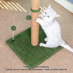 Venta al por mayor de fábrica: Nuevo poste rascador de lujo para gatos, diseño de árbol de Halloween, de piel sintética, fácil de instalar, estructura alta para trepar. - Product Image 3