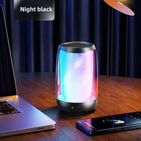 Pour 4mini pour 5.0 Haut-parleur avec lumière ambiante et subwoofer, sortie 5W, haut-parleur sans fil portable mini pour l'extérieur, la maison et le bureau