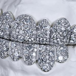 Joyas de Dientes de Lujo con Diamantes de Moissanita Redondos de Corte Brillante, Estilo Hip Hop, Accesorio Dental para Hombres y Mujeres, Regalo - Product Image 4
