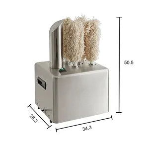 Edelstahl Elektrische kommerzielle Glaswaren Trockner Polier waschmaschine Wisch maschine Weinglas becher Polierer