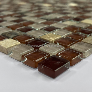 Mosaico de cristal de hielo craquelado clásico, mezcla de piedras, para salpicaduras de pared, Fondo de <span class=keywords><strong>TV</strong></span> y pared de baño - Product Image 3