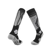 Chaussettes de ski professionnelles en laine mérinos pour hommes et femmes, épaisses et chaudes, pour la neige et la randonnée, avec semelle en tissu éponge, longues, pour l'automne et l'hiver