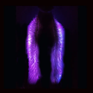 Bufanda LED brillante divertida novedad <span class=keywords><strong>Boa</strong></span> de piel accesorio para fiestas Rave bufanda intermitente para decoración de ropa - Product Image 3