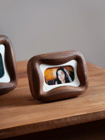 Support d'affichage miniature en bois massif écologique, cadre photo instantané de 3 pouces, verre à faible reflet, fabrication artisanale, design original durable
