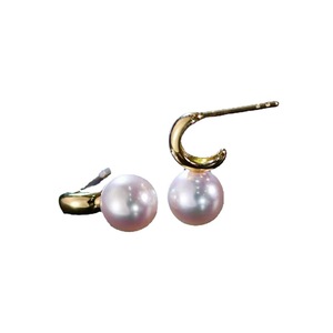 Accessoires en argent S925 pour la création de bijoux, boucles d'oreilles vides pour femmes avec perles rondes de 8 à 11 mm, 21838 - Product Image 5