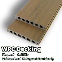 Panneaux de revêtement de sol en plastique pour terrasse, jardin, en relief 3D, en bois composite WPC, planches de terrasse extérieures