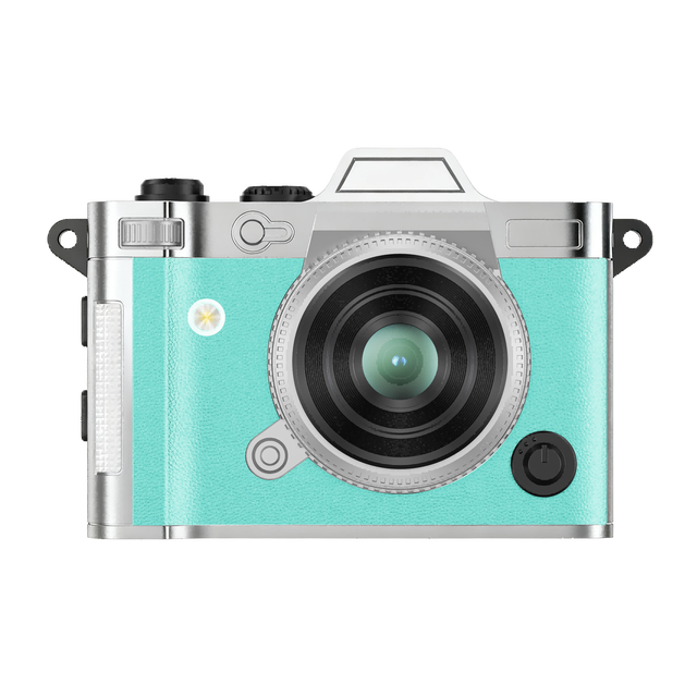 DC29S Metallic Texture Super Light Genuine Leather Retro Android Phone Mini Digital Camera 5MP CMOS IPS LCD 2K Video MicroSD