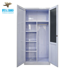 <span class=keywords><strong>Armadio</strong></span> in Tessuto con Anta <span class=keywords><strong>a</strong></span> Battente di Alta Qualità con <span class=keywords><strong>Specchio</strong></span>, Guardaroba in Acciaio con Immagine Personalizzata dalla Fabbrica del Guangdong - Product Image 2