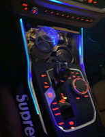 11 couleurs Console centrale lumière de selle pour BMW série 3/4 G20 G22 M3 M4 I3 2020-23 LED lumières décoratives voiture lumière ambiante Refit