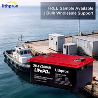 Batterie à décharge profonde haute performance 36V 200AH LiFePO4 de qualité A avec BMS intelligent marin, bus CAN, borne M8, plus de 6000 cycles, CE RoHS IP67 OEM ODM