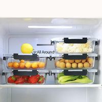 Ensemble de 10 récipients alimentaires en verre au design minimaliste, conservation de la fraîcheur pour la cuisine et la rentrée scolaire