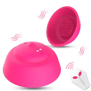 Breast massage sucking wireless remote control chest massager tease stimulation