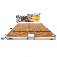 Dock d'eau gonflable avec plateforme flottante, avec échelle, pour Yacht, Island, Ski, livraison gratuite