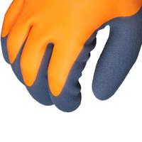 Sarung Tangan Keselamatan USA Direct Orange Berlapis Akrilik, Berlapis Lateks, Halus, Anti-Selip, Tahan Air, Fleksibel, Tahan Panas, Tahan Lama