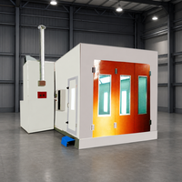 Cabina de Pintura Diésel Premium de 43kw, Económica y de Alta Calidad, 80 ° Cabina de Pintura para Autos C Baking con Iluminación de 800 lux y Certificación CE