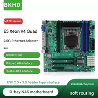 Motherboard BKHD 2011 MATX NAS Intel Xeon E5 V4 10 SATA 4 LAN 2.5G Papan Server Penyimpanan