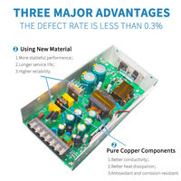 Alimentation à découpage à double sortie personnalisable OEM/ODM, entrée 95-260V, 400W, 36V10A, 12V3A, commutateur intelligent, transfert SMPS