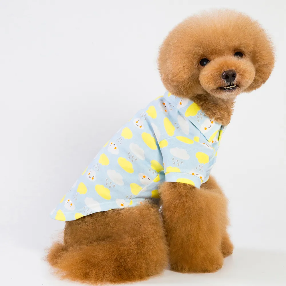Cute Pet Clothes Cartoon Pet Clothing Summer Shirt Casual Vests Cat T-shirt Puppy Dogs Clothes