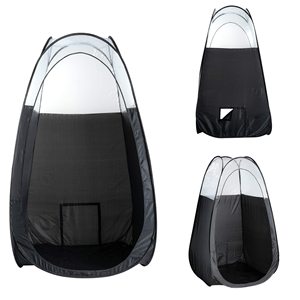 Tente de bronzage portable pop-up imperméable en acier allié triple couche autoportante noire 4 saisons - Product Image 4