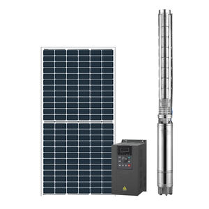 Système de pompe solaire d'irrigation agricole à tête de 700m Max, pompe submersible à eau solaire AC DC <span class=keywords><strong>pour</strong></span> <span class=keywords><strong>puits</strong></span> de forage profond - Product Image 1