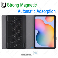 Keyboard Prancis untuk Samsung Tab S4 S5E 10.5 S6 Zert, untuk Samsung Tab S7 11 Keyboard Prancis untuk Samsung Tab S6 Lite 10.4