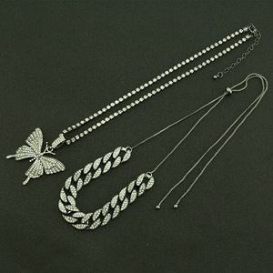 2026 Hot Selling Double Layered <b>Butterfly</b> Pendant Necklace <b>Light</b> Luxury Versatile Exquisite Women's Necklace Fashion Jewelry - Product Image 3