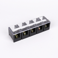 Bloque de Terminales Fijo de Alta Corriente TC STB-1005, Caja de Distribución con Conexión por Tornillo, Bloque de Terminales de 5 Polos, 100A, 600V, Conector de Cables