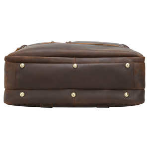 Dropshipping OEM, sacoche d'affaires en cuir véritable durable pour homme, sacoche pour ordinateur portable 17 pouces, sacoche Crazy Horse - Product Image 4