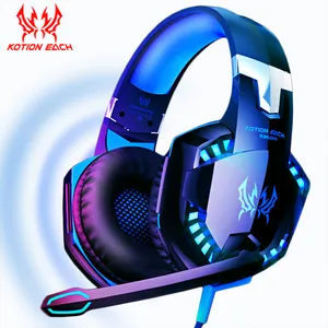 Professional LED Light Headphones Gamer Headsets Bass Stereo Over-Head Earphone PC Laptop Microphone Wired Headset Computer PS4