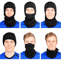 Hombres Mujeres Pasamontañas Máscara facial Máscara de esquí Camuflaje sólido Máscara facial completa Capucha Esquí Nieve Ciclismo Motocicleta Casco Liner Sombreros