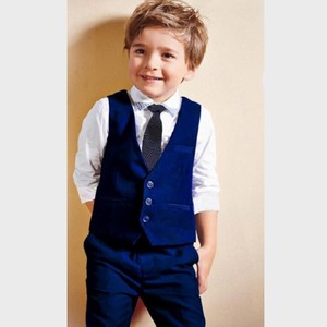 Ropa para Niños, Camisa Blanca con Corbata + Chaleco + Pantalones, Traje de Caballero para Bebé, Conjuntos de Ropa para Niños Pequeños, Ropa Infantil de 2 a 7 Años C14150 - Product Image 1