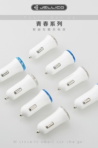 Double usb multi-port de départ dans <span class=keywords><strong>le</strong></span> chargeur de téléphone de voiture d'éclairage lors de la charge intelligente sortie 5 v 3.1a - Product Image 4