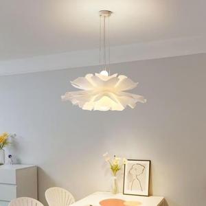 Floral Pendant <b>Light</b> Led E27 White Round <b>Chandelier</b> For Dining Table Lighting - Product Image 1