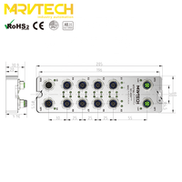 Módulo de Red de Bus de Campo Individual de 16 Canales Marvtech para Protocolos Ethernet/IP, EtherCAT y Profinet