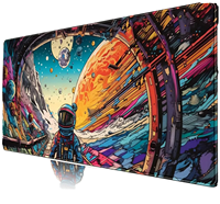 Tapis de Souris Informatique Personnalisable Imprimé, Base en Caoutchouc Antidérapante, Imperméable, Cousu, pour Gaming et Bureau