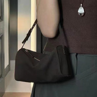 Sac à main en cuir véritable, sac à main en cuir suédé, sac à main à porter sous le bras, mini sac carré Boston, sac cosmétique, sac de transport