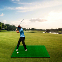 Tapis de golf d'extérieur pour entraînement de swing et de chipping, 1500x1500mm EVA/Nylon