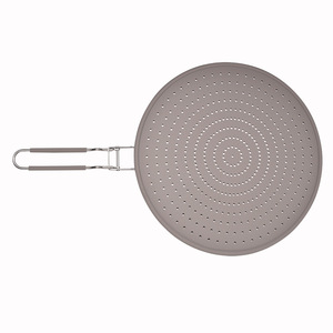 Filtro de aceite de silicona, colador redondo con mango para uso en la cocina, reutilizable - Product Image 5
