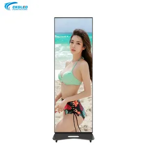 CKGLED Wifi 4g Control P1.86/P2/P2.5 Indoor Floor Standing Led Mirror Screen Digital Signage Display Led Poster