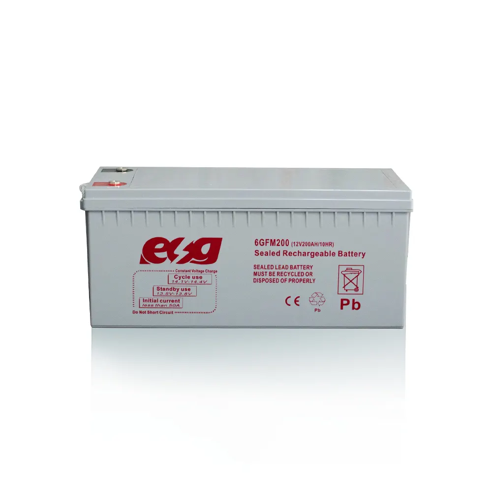 ESG AGM GEL 12 В 100AH 200AH 250AH батарея глубокого цикла свинцово-кислотная батарея для 6000 жизненного круга