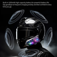 Casque de moto transfrontalier X3pro multi-marques avec interphone, réduction active du bruit, étanche IP67, unisexe, pour le sport