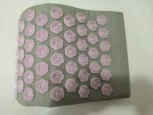 Set matras katun lipat dengan bantal, Set matras katun lipat dengan bantal untuk pijat akupuntur punggung & leher, tas pembawa warna kustom - Product Image 5