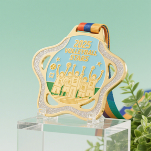 Durable Custom Spelling <b>Bee</b> Metal Awards with Ribbon for Academic Excellence Prizes - Product Image 2