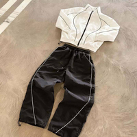 YSJY pakaian olahraga OEM jaket nilon dan baju olahraga nilon celana JOGGER reflektif penahan angin untuk pria