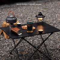 Tragbarer Moderner Klappbarer Campingtisch Leichter Outdoor-Tisch mit Tragetasche für Camping, Picknick, Wandern & Strand