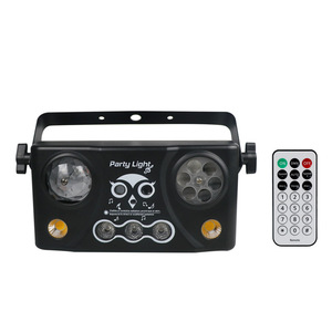 Mới nhất 5-in-1 hiệu ứng RGB giai đoạn đèn laser Giấc Mơ Đảng <span class=keywords><strong>DJ</strong></span> ánh sáng với điều khiển từ xa âm thanh kích hoạt cho khách sạn sử dụng - Product Image 3