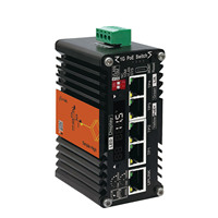 Convertisseur média industriel intelligent géré LNK-AIMC005GMP-AI avec écran LED, application et interface web